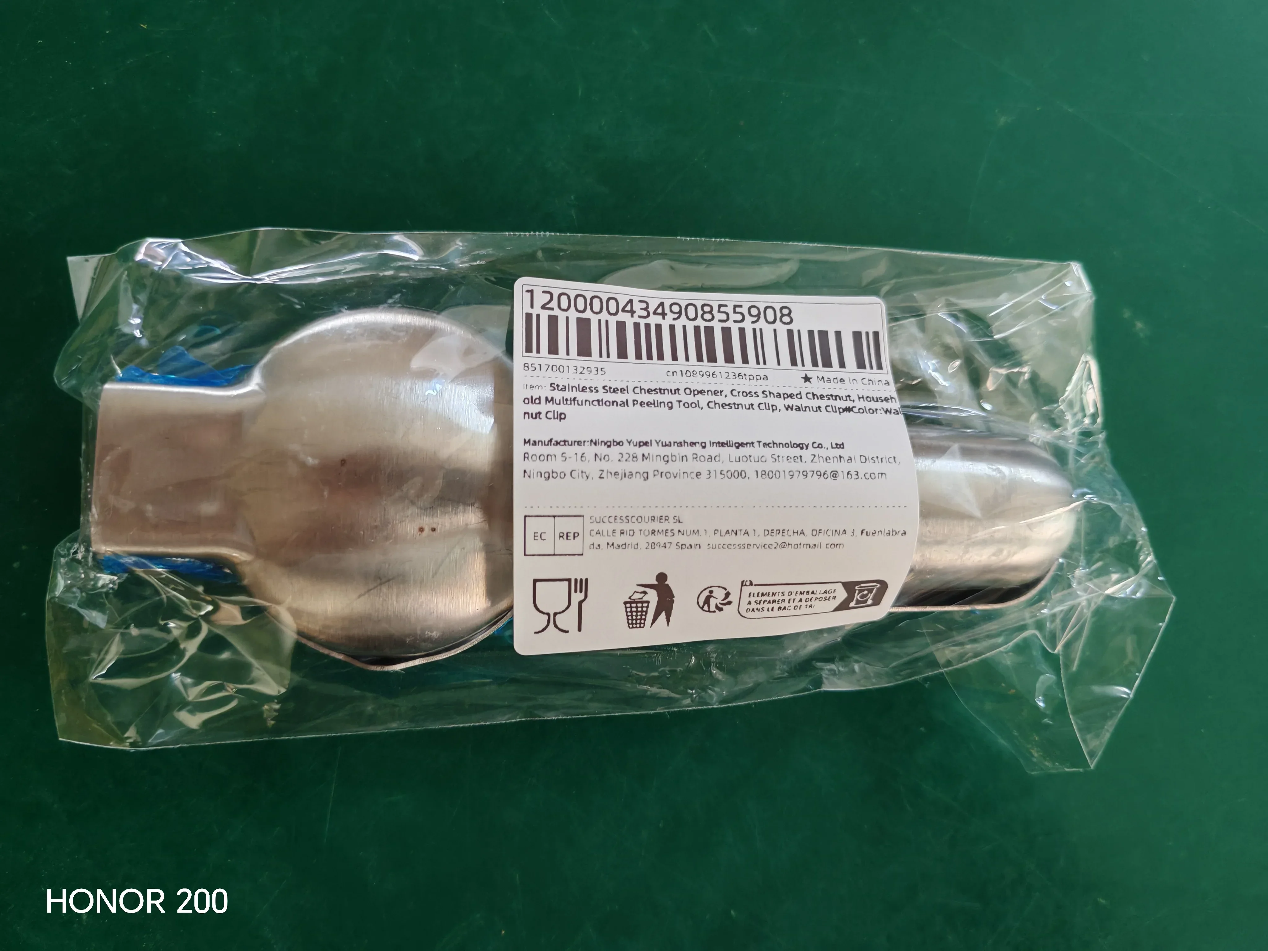 2025 Stainless Steel Chestnut Opener, Cross Shaped Chestnut, Household Multifunctional Peeling Tool, Chestnut Clip, Walnut Clip