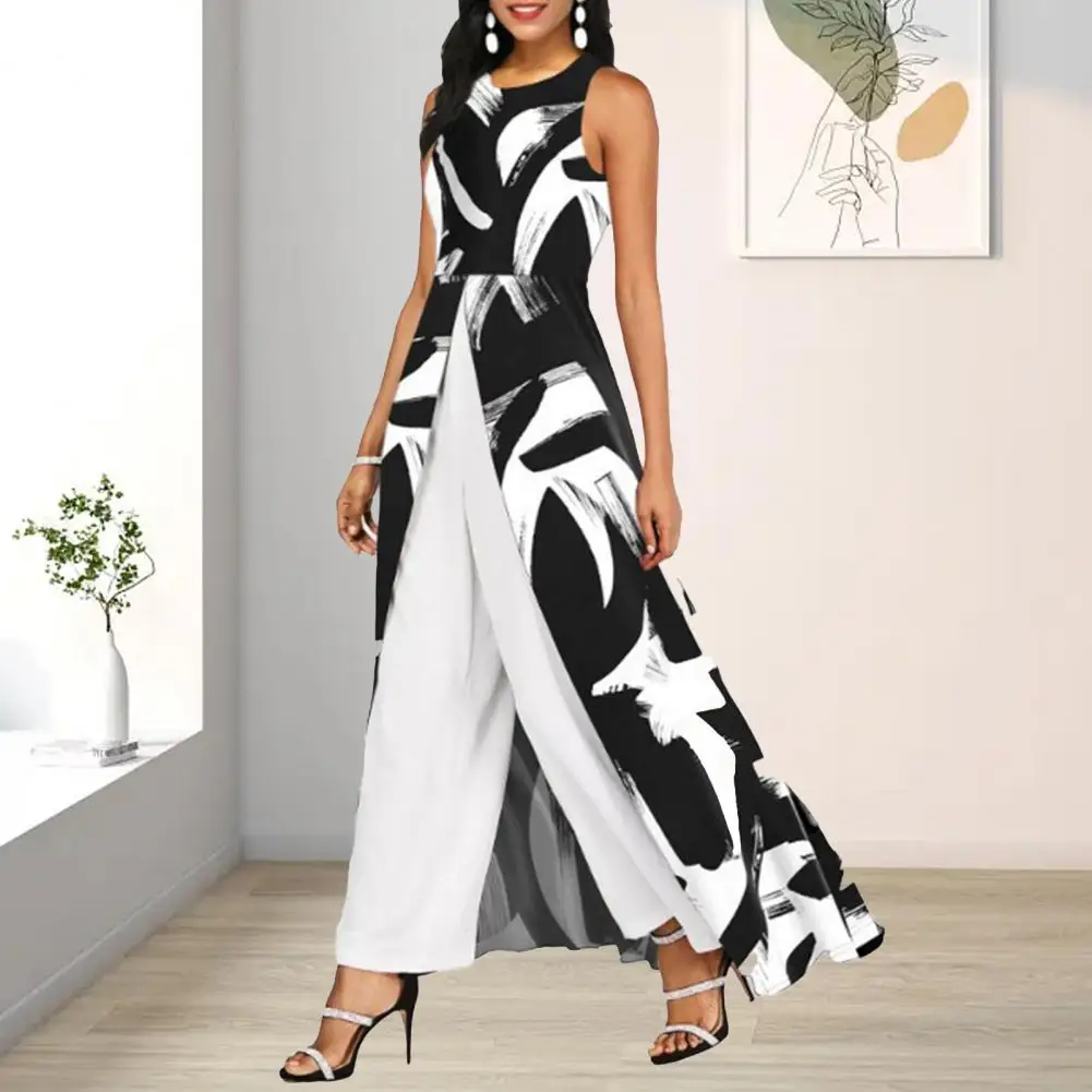 

Sexy Ladies Off Shoulder Irregular Wide Leg Jumpsuit Fashion Slant Neck Long Sleeve Slim Romper 2023 Women Solid Color Jumpsuit