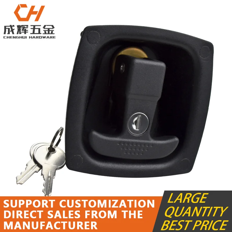 Toolbox Lock Automotive Industry Heavy Duty Vehicle Zinc Alloy T Bar Handle Tool Box Folding Compression Paddle Latch