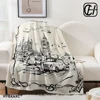 Cute Blanket Set Baby Kawaii Kids Blanket Winter Blanket B-burberry-y Sml Bed Cover Down 1
