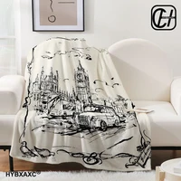 Cute Blanket Set Baby Kawaii Kids Blanket Winter Blanket B-burberry-y Sml Bed Cover Down 1