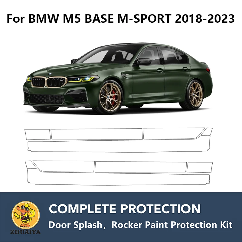PreCut Rocker Panels Paint Protection Clear Bra Guard Kit TPU PPF For BMW  M5 BASE M-SPORT 2018-2023 - AliExpress
