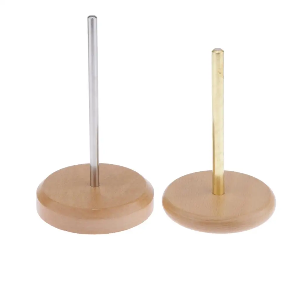 

Knitting Wooden Yarn And Thread Holder, Revolving Detachable Winder