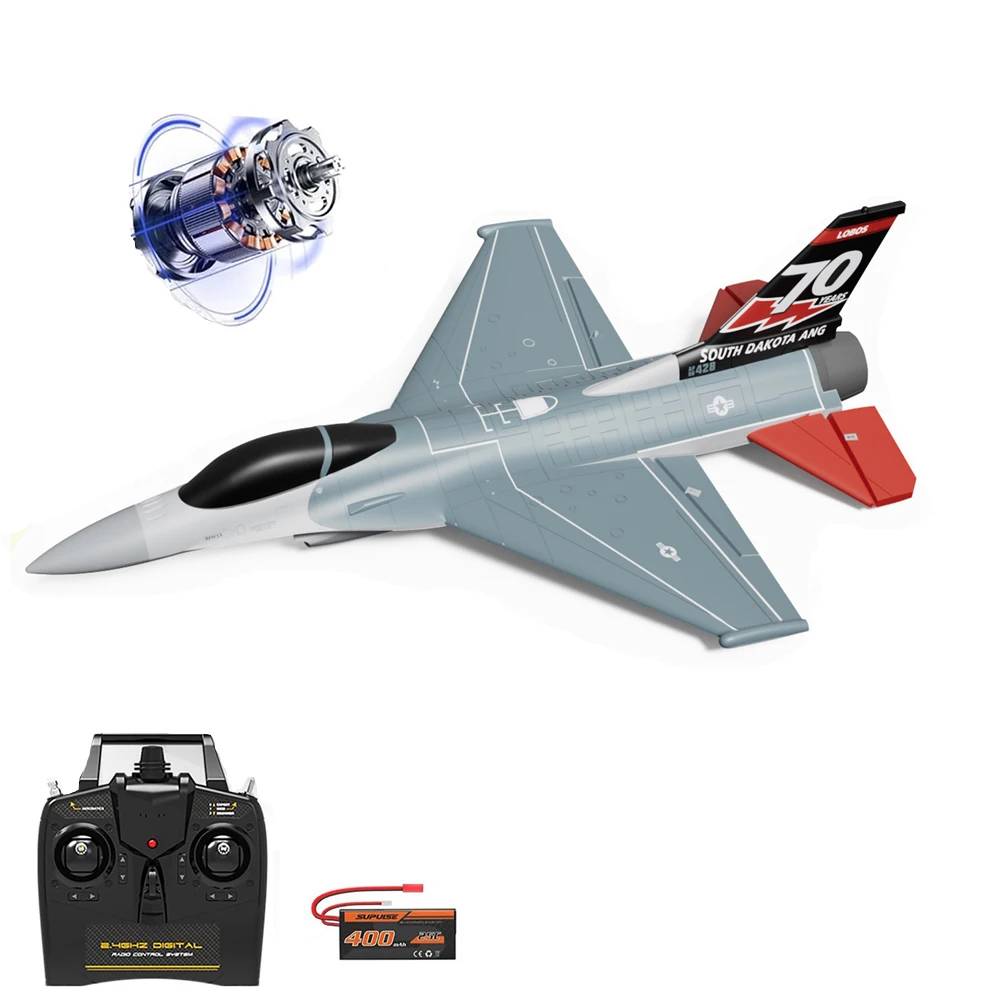 Avion RC F16 Blanc 132.69€ - Hélicoptères RC