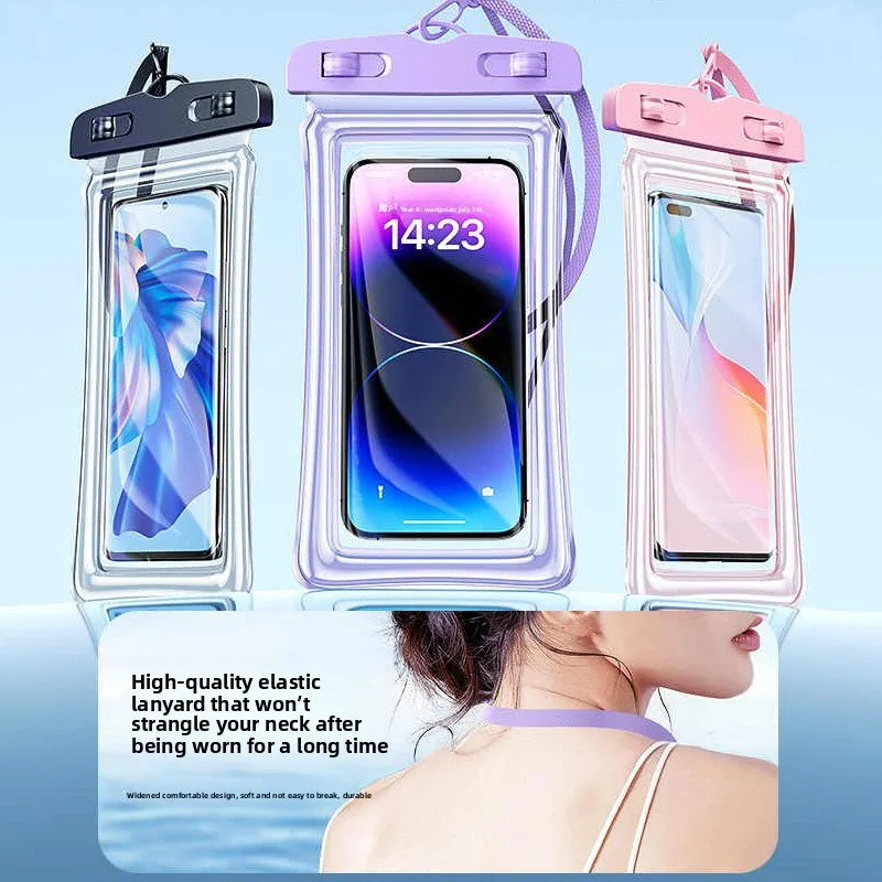 Premium Waterproof Phone Pouch with Touch Screen Access & Neck Strap