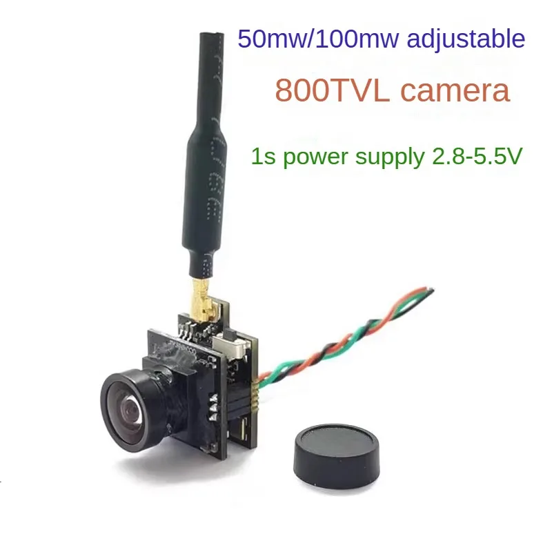 

High Definition JST 800TVL FPV Camera with AIO Transmitter, 40CH, 100MW - The Ultimate Choice for Immersive FPV Experience