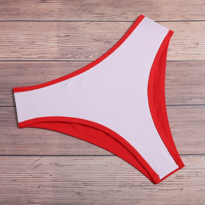 2024 Trendy High Waist Strapless Padded Bikini - Chic Women's Swimwear in Solid Colors
