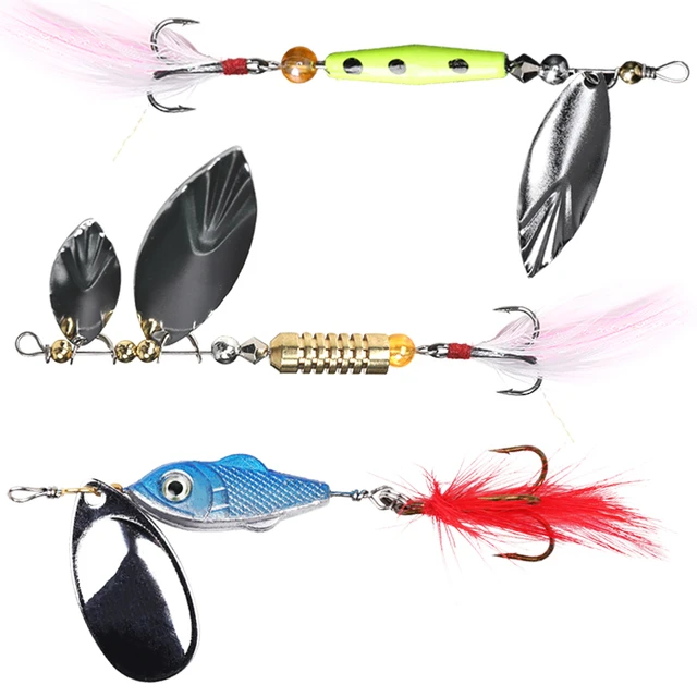 HISTAR Fishing Spinner Spoon Bait Suit Laser Anti Biting Wing Shape Treble  Hook High Quality Long Casting 360 Degree Rotating - AliExpress