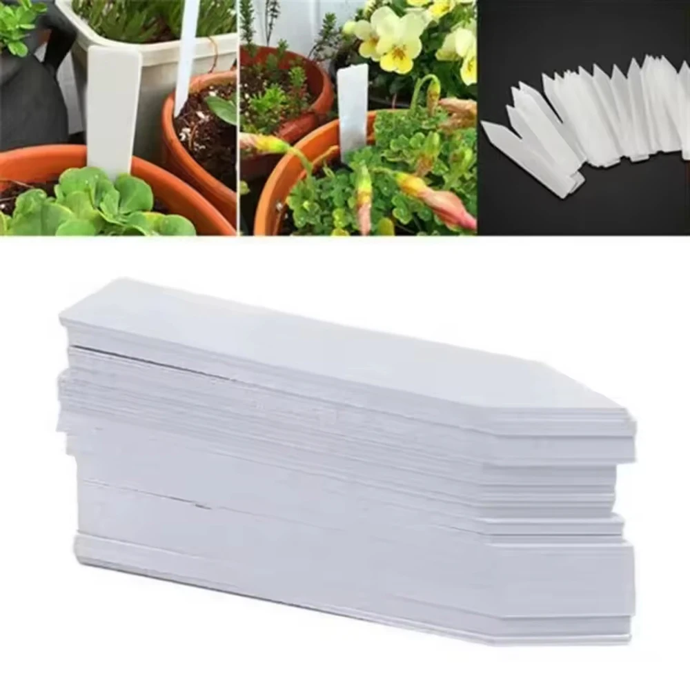 Flower Plant Labels Garden Plant Labels Plant Accessories Flower Pots Plastic Tags Nursery Markers Label Tray Mark DIY Tool