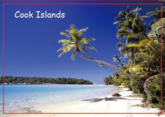 Magneti 10K Punti Di Riferimento Magneti Per Frigorifero Da Viaggio Isole Cook 20548 Magneti Rettangolari In Metallo 78*54*3Mm