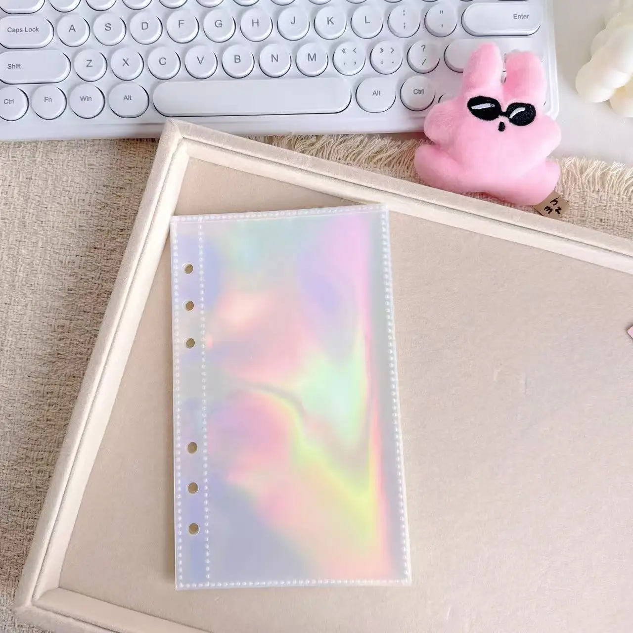 A6 A7 M5 레이저 파일 홀더 노트북 루즈리프 DIY 문서 가방 바인더 링 PVC 보관 바인딩 폴더