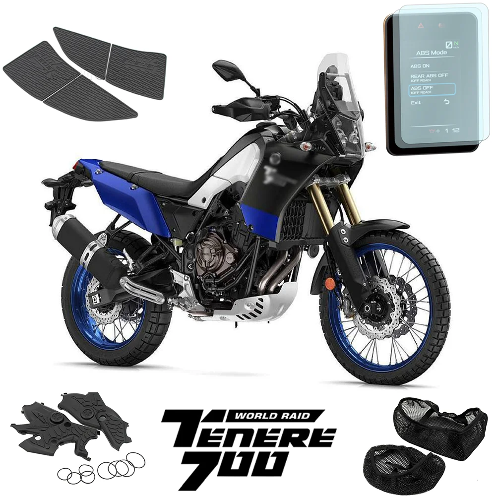

Tenere 700 Accessories Kit For Yamaha Tenere700 World Raid Motorcycle Seat Covers Screen Protector Fuel Tank Pad Modified Parts