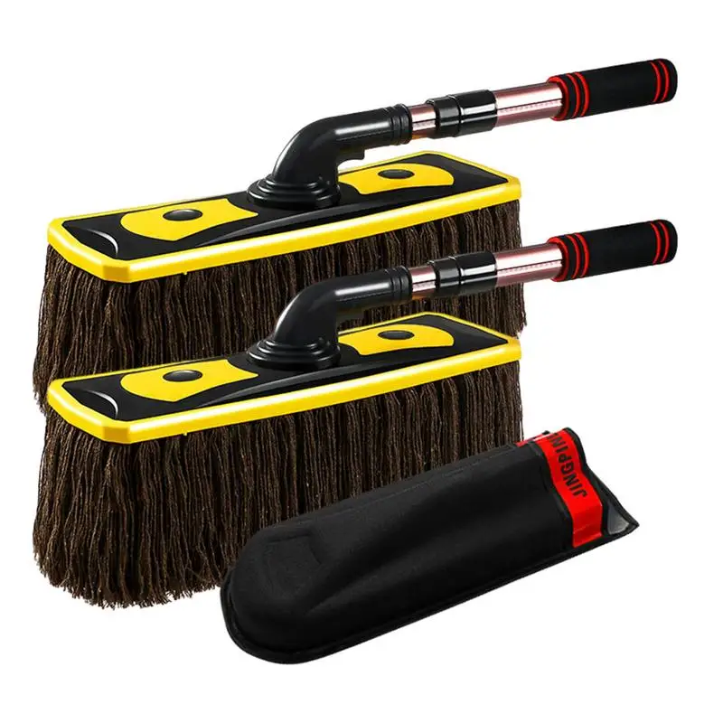 

Car Duster With Soft Rubber Protection Sponge Multipurpose Duster Portable Cleaner Brush Dust Removal Brushes Auto Cleaning Tool