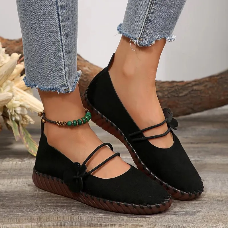 Women's Casual Flat Shoes2024new Spring Non-slip Oxford Women's Shoes Comfortable Buckle Lightweight Women's Daily Walking Shoes