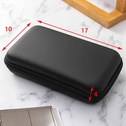 Compact Hard Shell Digital Accessories Organizer in Artificial Leather (17x10x4)