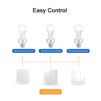 Smart Switches 1/2/3 Way Touch Wifi Light Switch Grey White Smart Switches 2.4GHz Alexa Compatible Home Decoration For Google 5