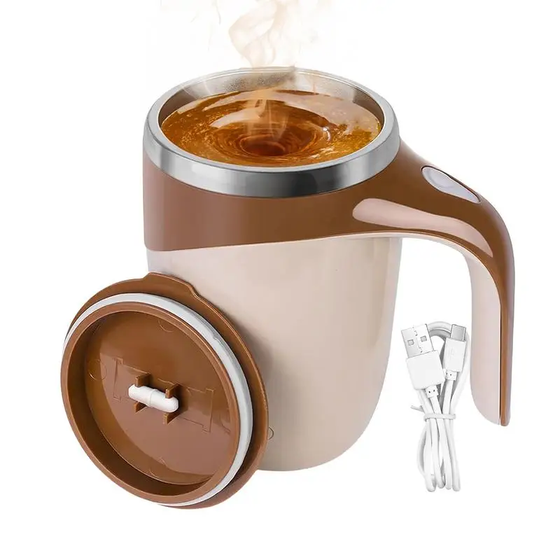 Magnetic Coffee Stirrer Mug Rechargeable Automatic Quiet Fast Stirring Speed Charge Coffee Cup Auto Mixing Mug With Lid For Milk