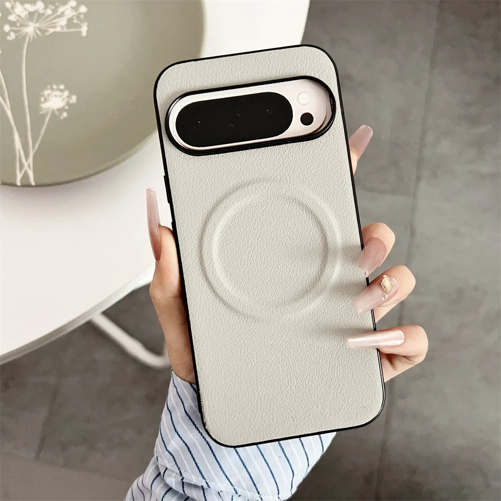 Vegan Leather Ultra Thin Magnetic Shockproof Phone Case