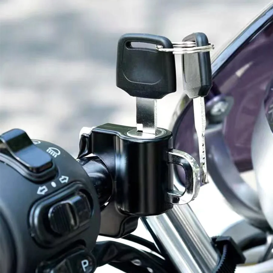 

Universal Motorcycle Helmet Lock For Scooter Buggy E-bike Bicycle ATV UTV Mounting Range 22-28mm Retrofitting Accessories