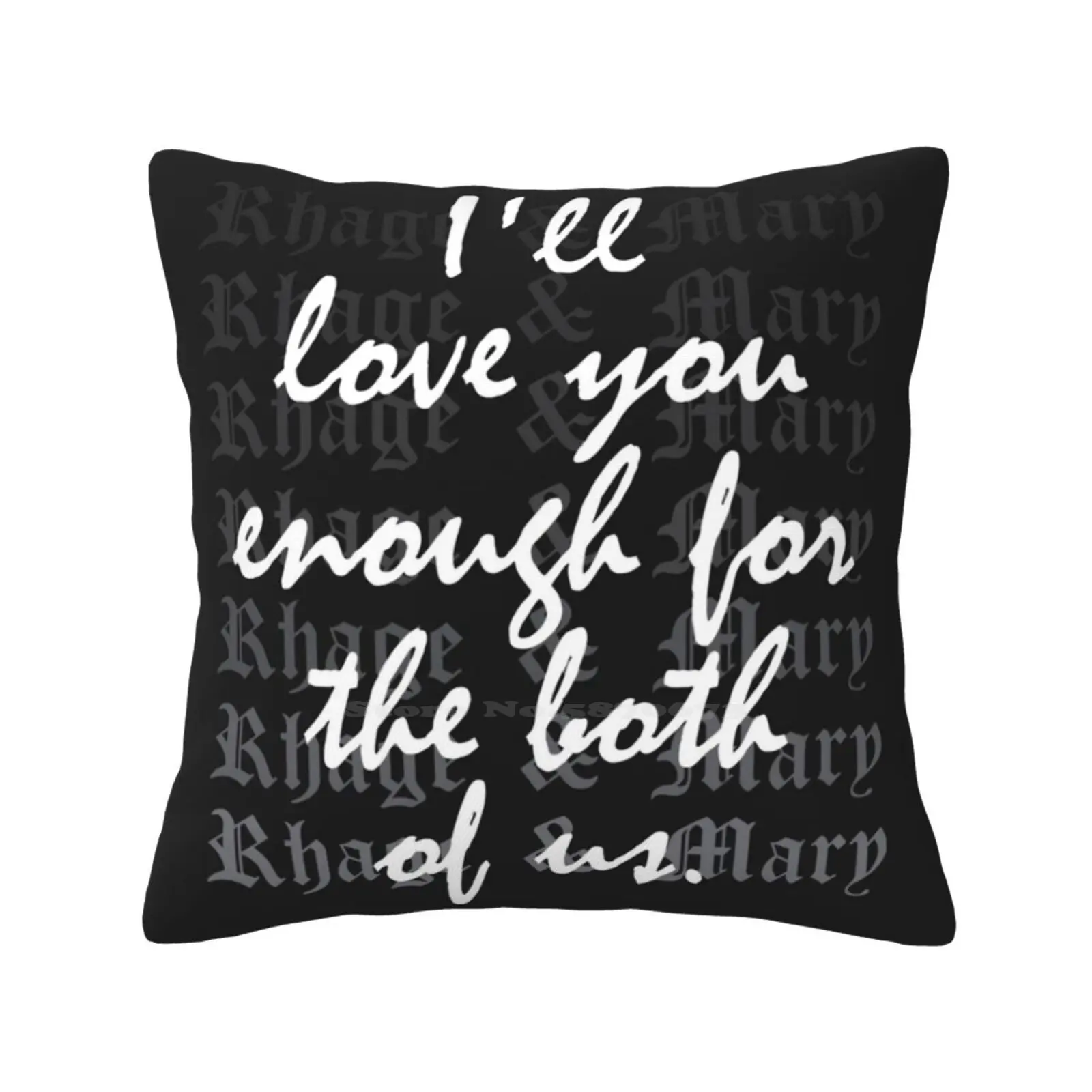 Rhage E Mary-Black Dagger Brothers Lover Eternal Quote Fodera Per Cuscino Abbraccio Federa Wrath Black Dagger Brothers Dark