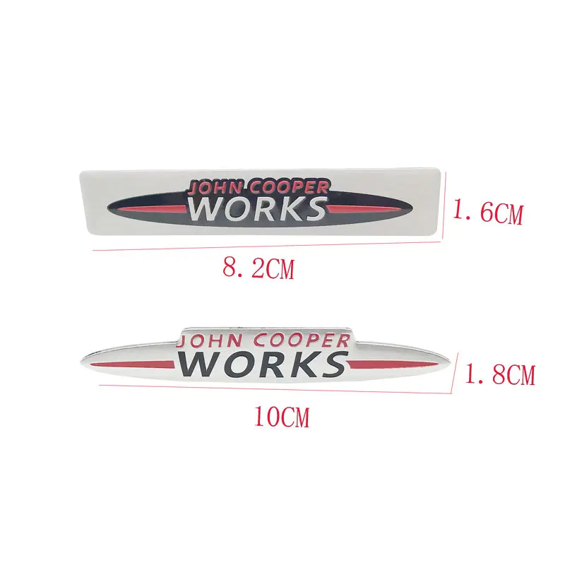 Car-Styling Metal Stickers JCW Emblem Grille Badge For Mini Cooper S John Cooper Works R50 R52 R53 R55 R56 R57 R58 R59 F55 F56