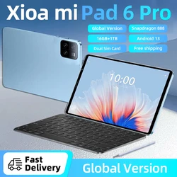 Tableta PC Pad 6 Pro versión oryginał globalny, Snapdragon 888, Android 13, 10000mAh, 16GB + 1TB, 5G, Tarjeta SIM Dual, WIFI,4K,HD