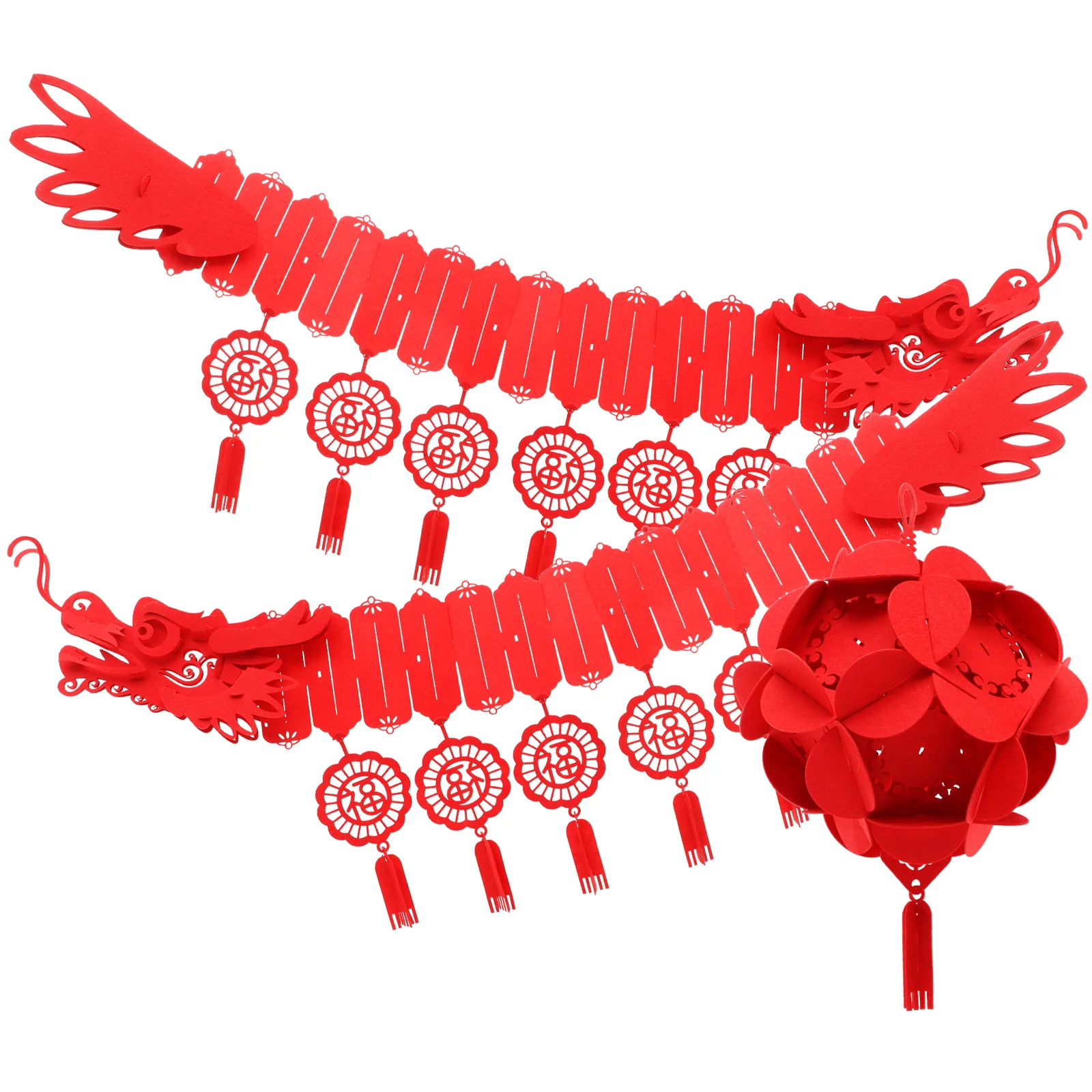 

1 Набор креативных китайских новогодних украшений, изысканный весенний праздник, подвесной декор в виде дракона