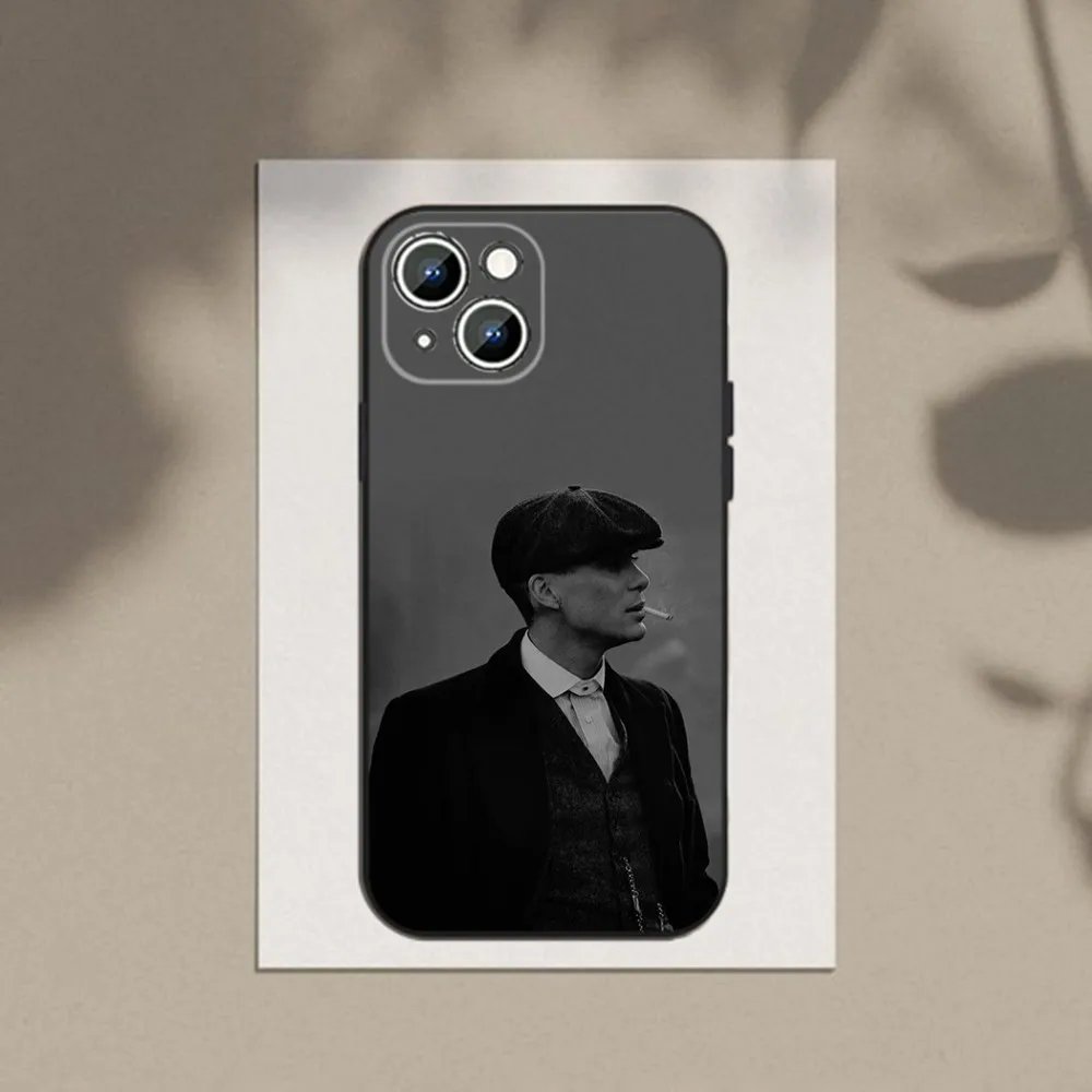 thumbnail image 1 of Funda de teléfono Movie P-Peaky B-Blinders para Apple iPhone 15,14,13,12,11, XS, XR, X,8,7, Pro, Max, Plus, mini funda negra de silicona, 1 of 5