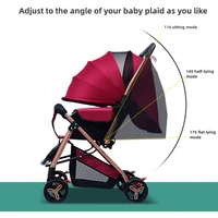 2025 nouveau Style poussette bébé à quatre roues poussette de bébé pliable légère avec fonction bidirectionnelle 4