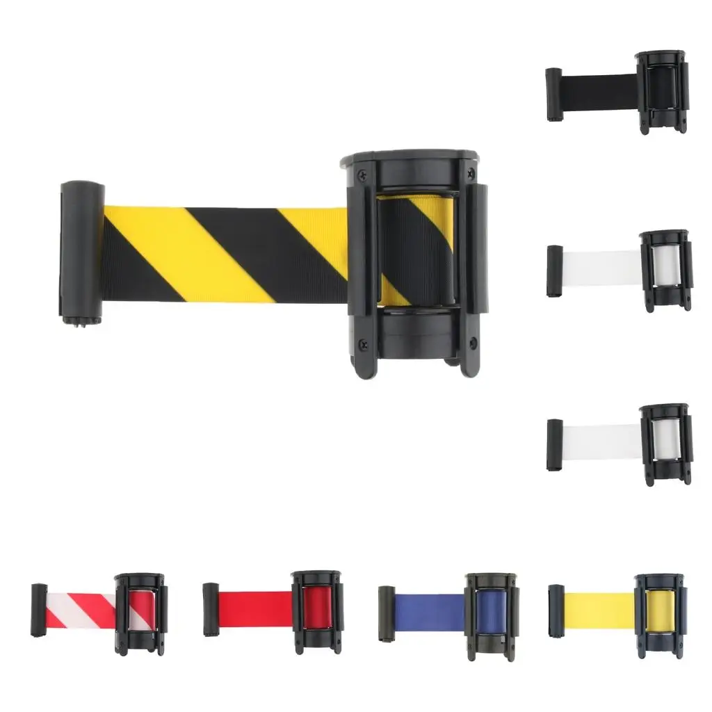 6-Color Stanchion Queue Extended Retractable Belt Straps 2m/ 6.6ft