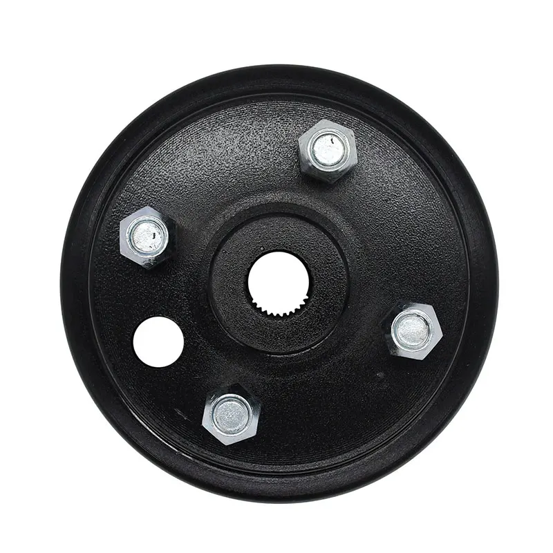Large Hole Fine Splined Brake Drum with Nut 21807-G1M 41843-94 Compatible with Golf Carts Gas 4 Cycle