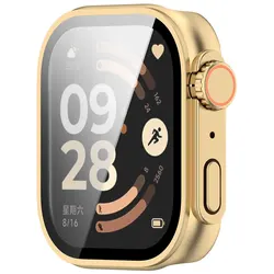 Redmi Watch 6 Protective Shell with Tempered Glass Screen Protector - Redmi Watch 6 (Rose gold)