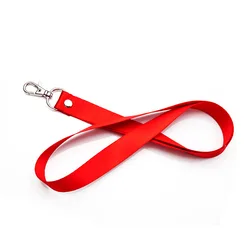 Universal Safety Lanyard with Metal Ring and Clasp (Red)