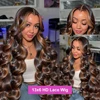 Perruque en cheveux humains P1B/30 Body Wave Highlight 30 34 pouces HD 13x6 Lace Front, couleur Omber Brown améliorée, perruque frontale 13x4 en dentelle vietnamienne pour femmes 2