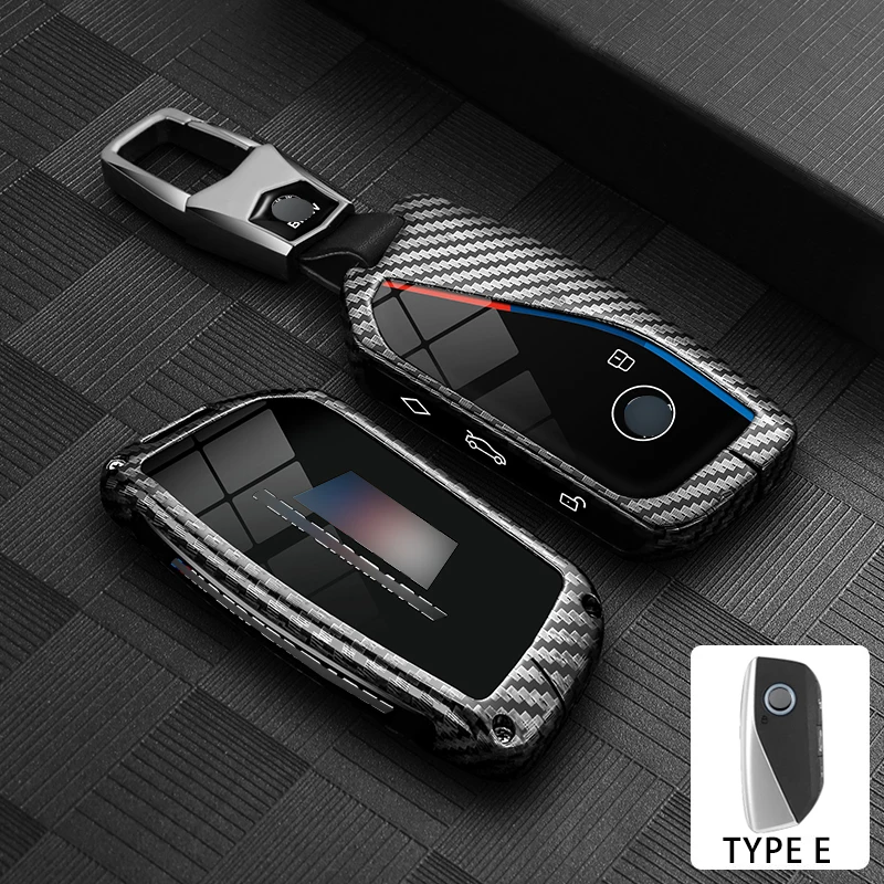 Zinklegierung Autoschlüsselhülle für BMW 740Li U06 G81 M3 X1 U11 X7 X5 G05 LCI G09 I7 G70 IX40 XM G60 Serie Autoschlüsselbox Zubehör