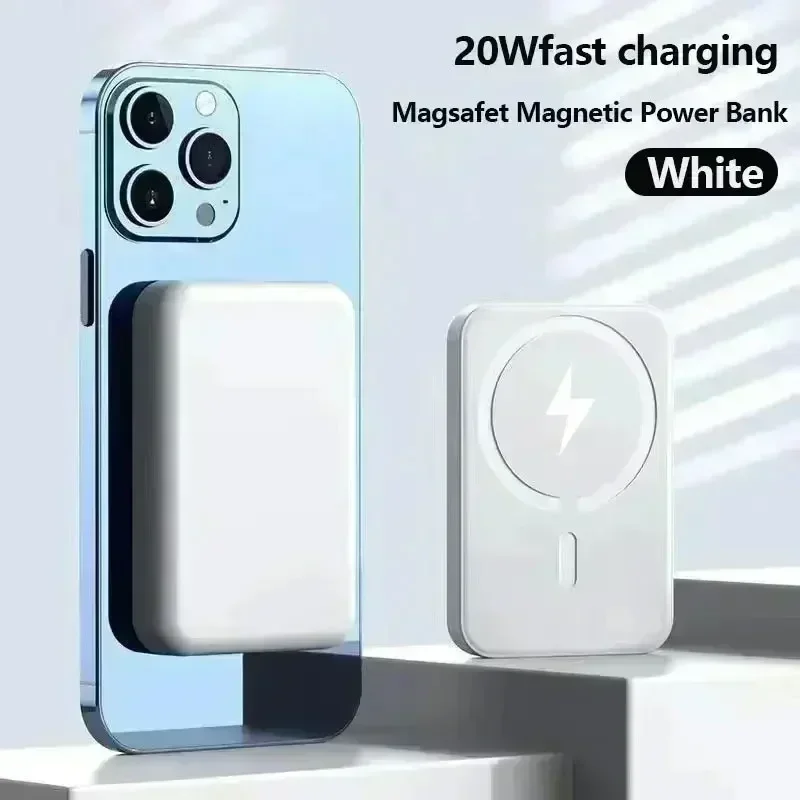 Power Bank Magnetico Originale 1:1 per Magsafe, Ricarica Wireless Veloce, Batteria da 50000mAh, Custodia Caricabatterie per iPhone, Samsung, Xiaomi