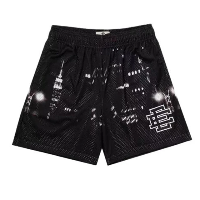 New Summer Eric Emanuel EE Basic Mesh Short Classic Floral Printed Gym Shorts Men's Gym Basketball Sports Beach Shorts 4