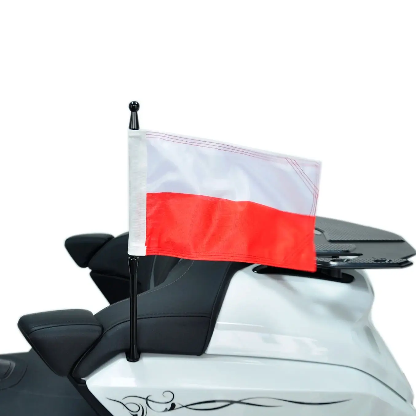 

Panical PL Passenger Rear Trunk Flag Set Flagpole Kit For Honda Gold Wing Tour GL1800 2018-2023 Motorcycle Expansion Bracket