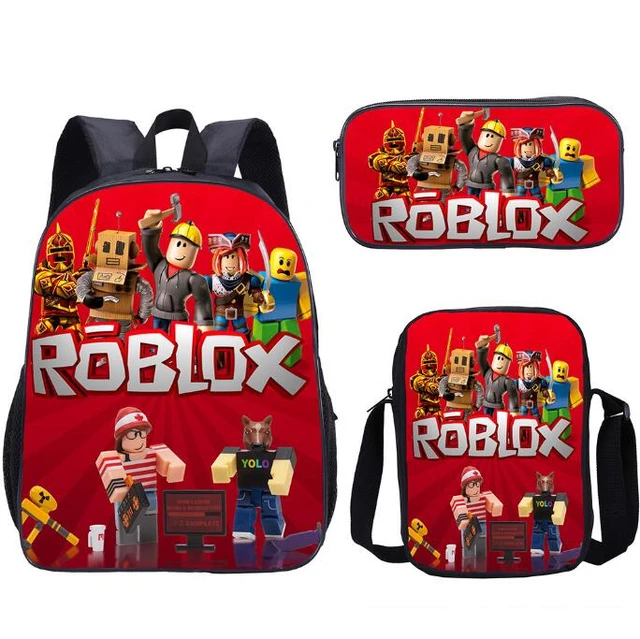 Mochila infantil ROBLOX 3D Print, mochilas escolares, desenhos