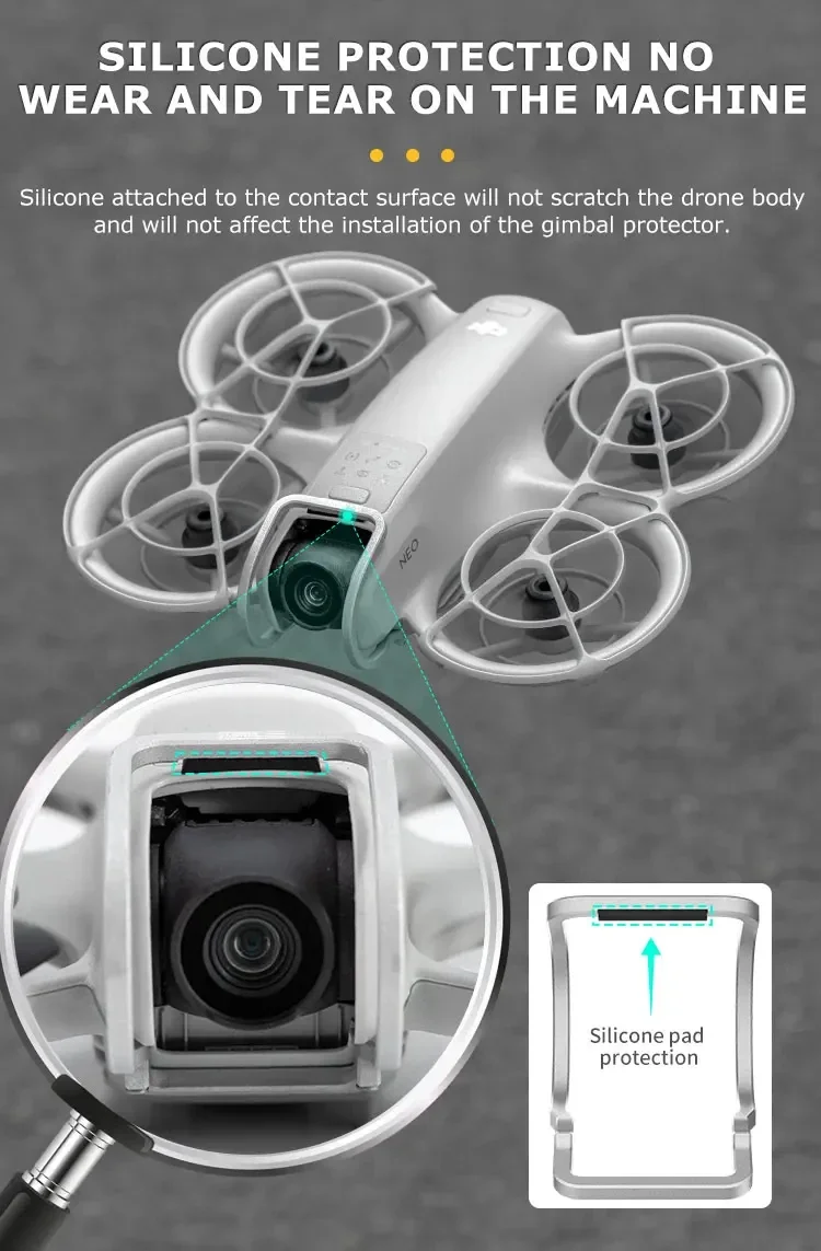 Description Picture 6 of itemGimbal Bumper for DJI NEO Metal Crash Shield Anti-Collision Protective Bar Aluminum Alloy Bumper Camera Lens Prop Protector