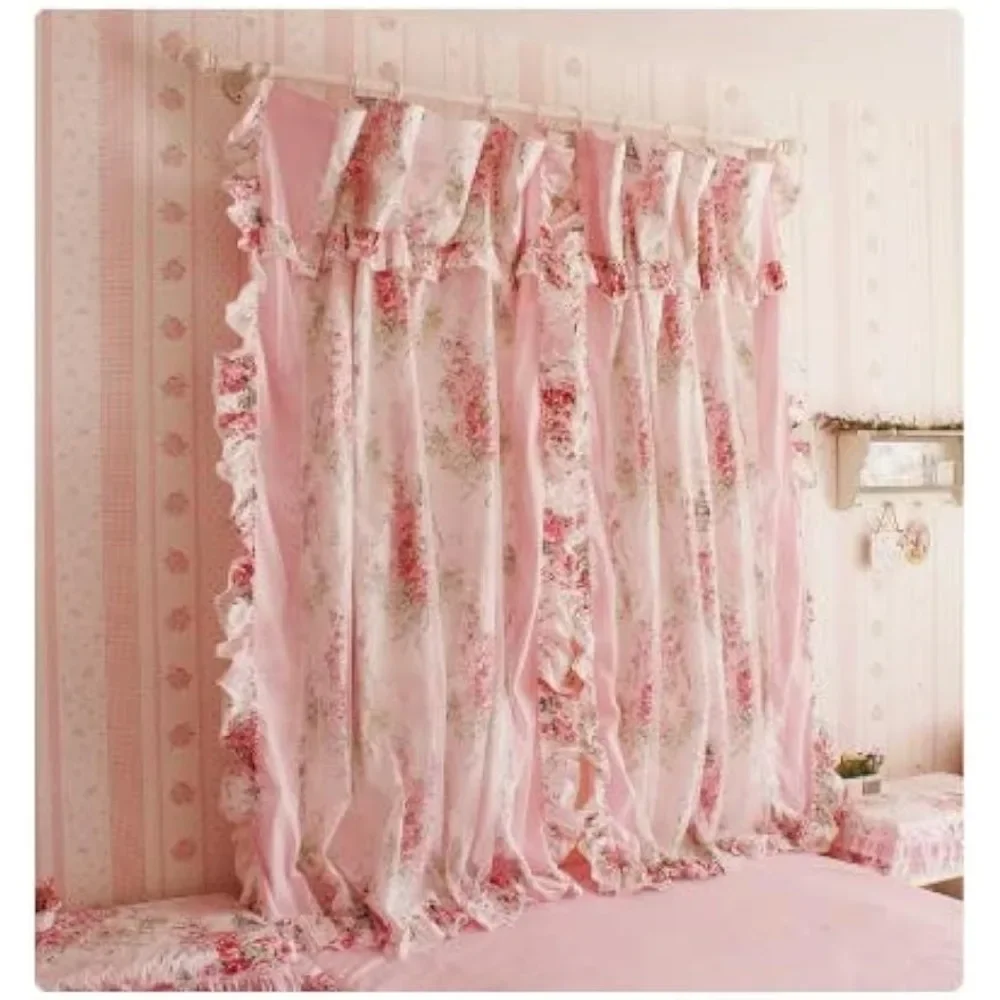 

Bedroom Eco-Friendly Floral Farmhouse Window Drapes for Living Room (78" W*94" H 2Panel ）Blackout Curtain Models Sheer Curtains