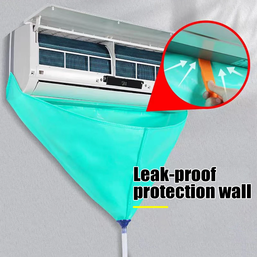 Air Conditioner Cleaning Kit Leak-proof Cover Full Set of Wall-mounted Split with Water Pipe Disassembly-free Clean Tools