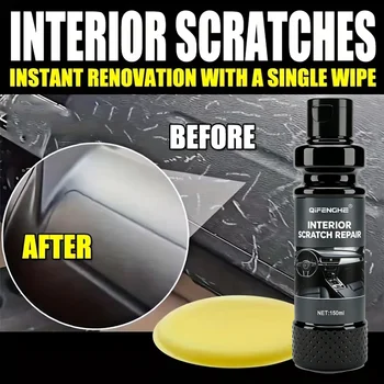 Agente Riparatore per Graffi Interni Auto, Lucidante Efficace per Cruscotto, Pannelli Porta, Superfici in Pelle e Plastica