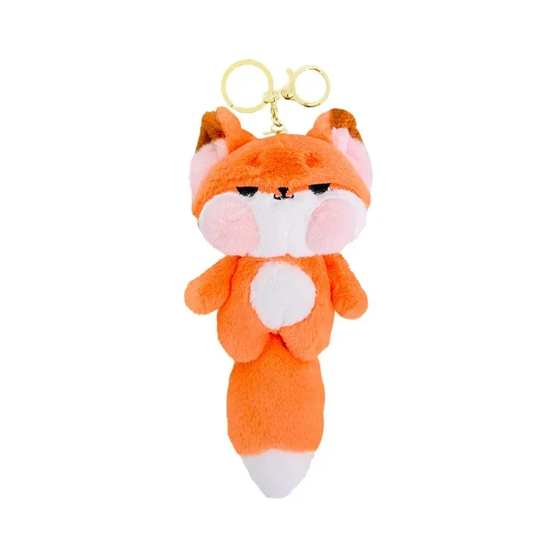Big Tailed Fox Plush Pendant Keychain,Car Pendant Bag Accessories
