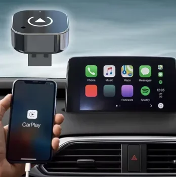 Adattatore per auto Android CarPlay wireless 2 in 1 Dongle USB intelligente Connessione automatica Plug & Play per auto cablate di iPhone e Android