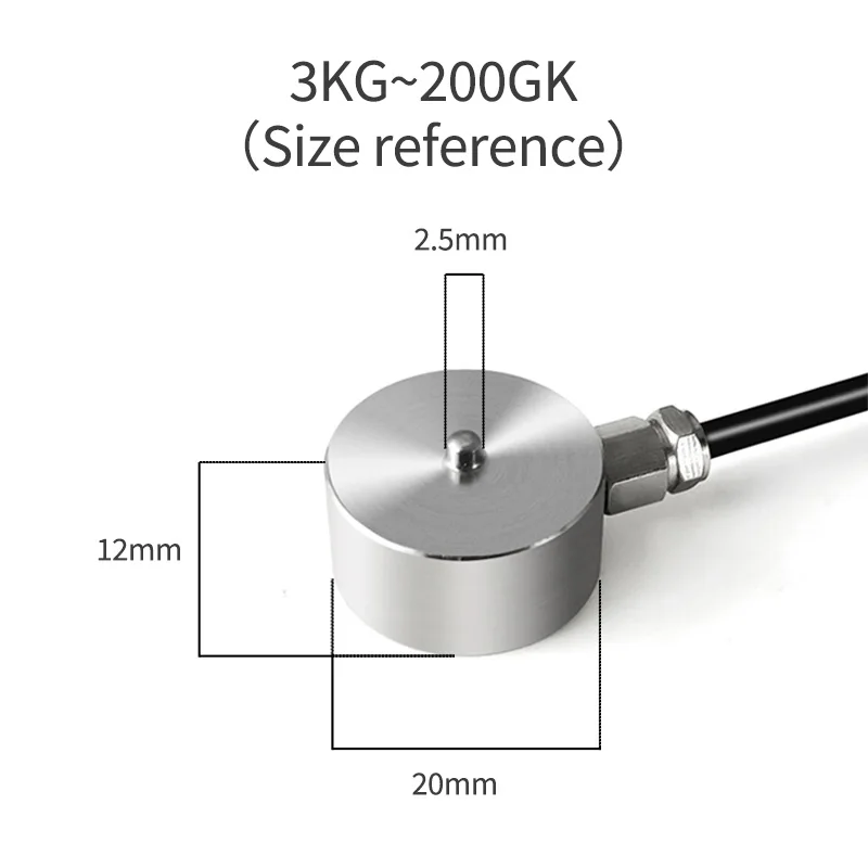 20/26mm ミニチュアロードセル高精度力センサー工業用重量および圧力測定、動的/静的校正用 - AliExpress 502 ロードセル マイクロロードセル衝撃力重量センサーモジュール電子スケール100KG 200KG 500KG 1T 工業用・電子スケール