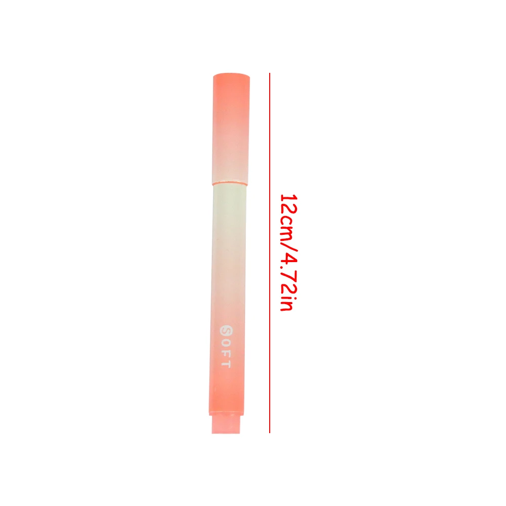 12개/세트 그라데이션 형광펜 마커 다기능 컬러 그라피티 페인팅 라이너 펜 학생용 학교 용품 문구
