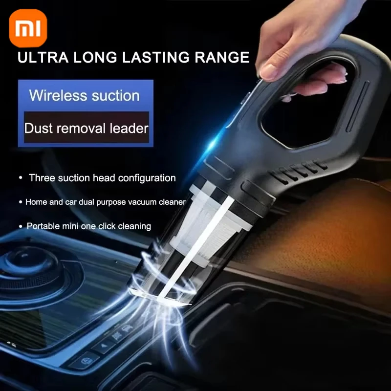 Xiaomi Car Vacuum Cleaner 120W High Power USB Charge Handheld Cordless Vacuum Cleaner Strong Suction Car Home 69980000pa wireless vacuum cleaner vacuum cleaner portable vacuum cleaner handheld vacuum cleaner