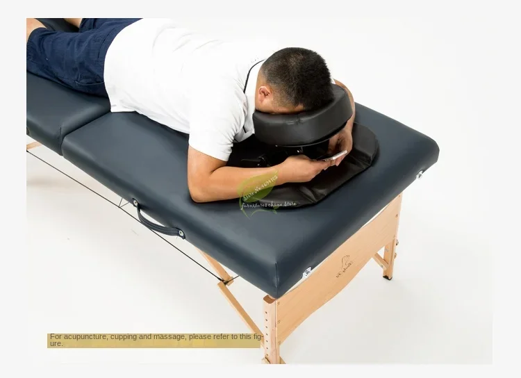 Deluxe Home Massage Kit-Includes Adjustable Headrest and Face Pillow Beauty Cradle for Desk and Tabletop Use