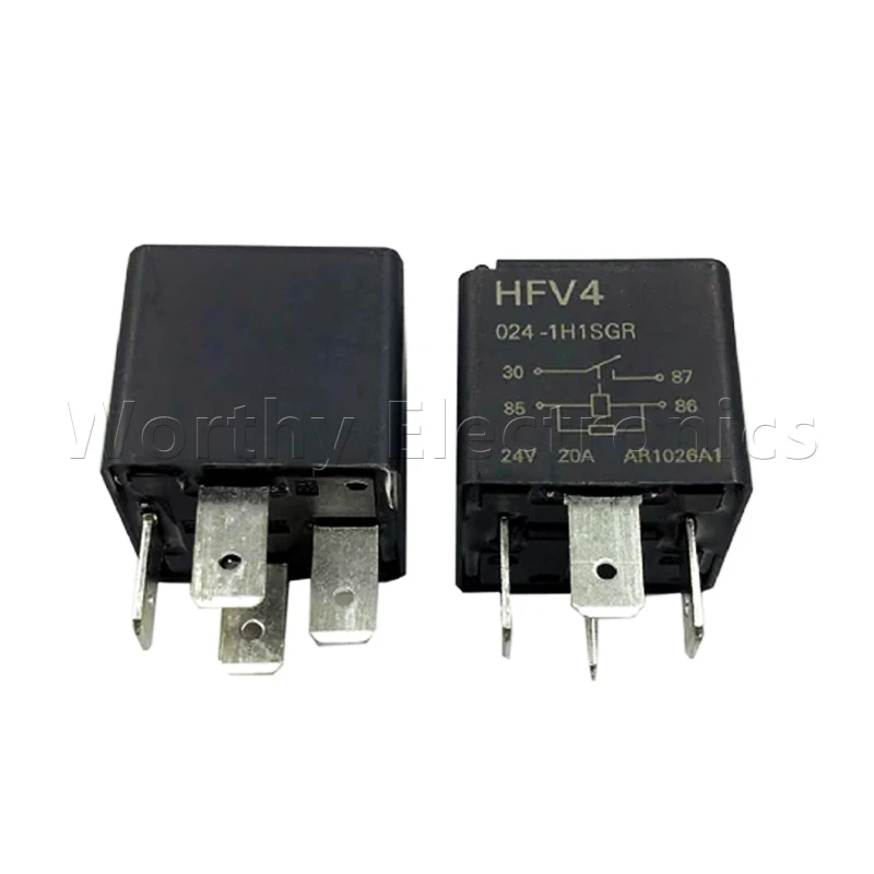 

Реле 24VDC 20A 4PIN HFV4 024-1H1SGR, 10 шт./партия